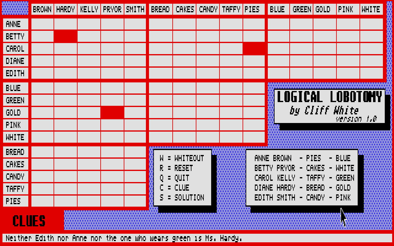 Logical Lobotomy atari screenshot